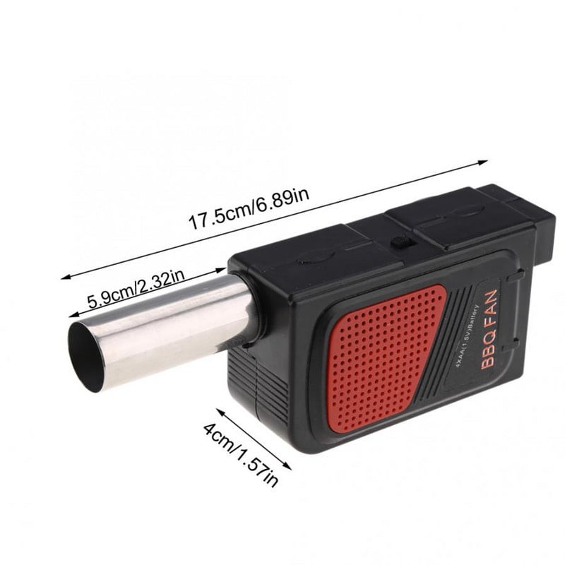 Pārnēsājams elektrisks grila ventilatora pūtējs āra kempingam bārbekjū piknikam gatavošanas rīks BBQ gatavošanas rīka grila piederumi