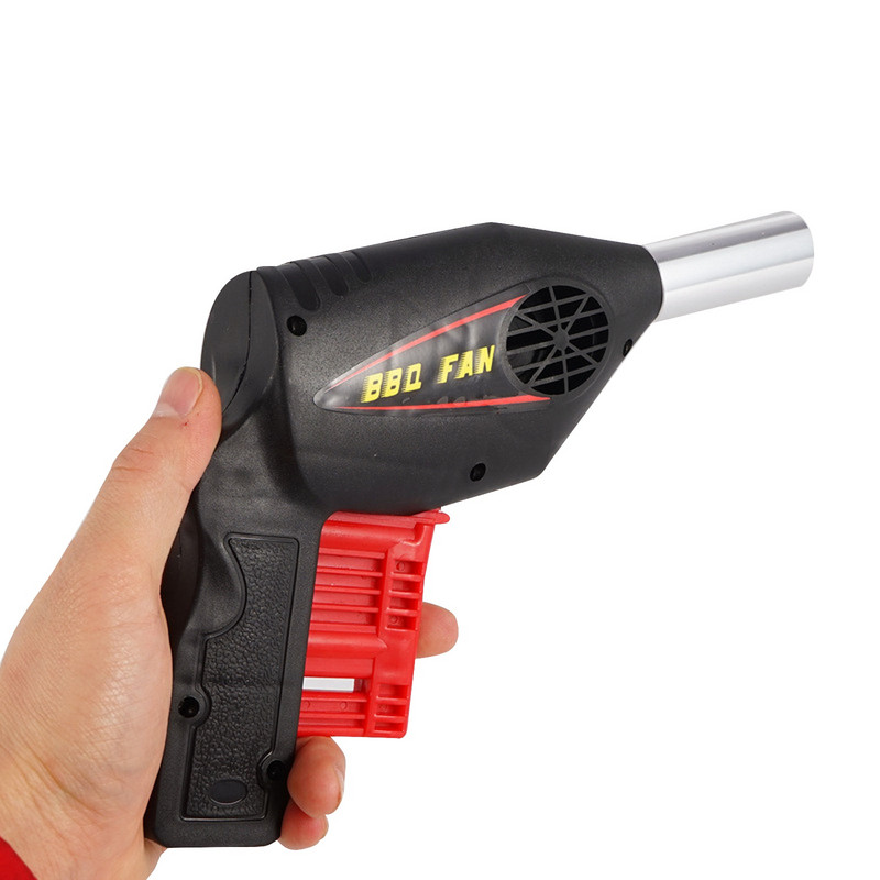 Rokas elektriskais grila ventilators gaisa pūtējs āra kempingam piknikam bārbekjū gatavošanas rīks āra rokas elektriskais grila ventilators