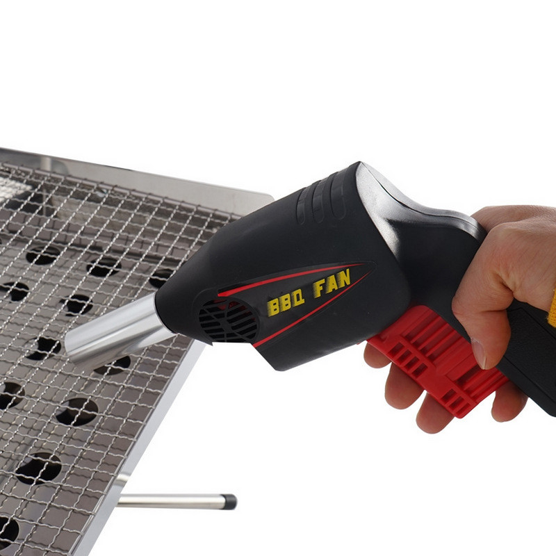 Rokas elektriskais grila ventilators gaisa pūtējs āra kempingam piknikam bārbekjū gatavošanas rīks āra rokas elektriskais grila ventilators