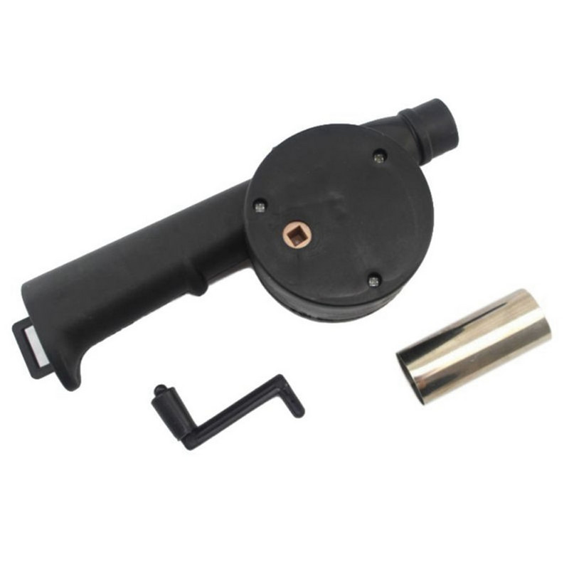 Āra bārbekjū ventilators Ar roku darbināms gaisa pūtējs Pārnēsājams grils ugunskura plēšas Instrumenti Piknika kempinga piederumi