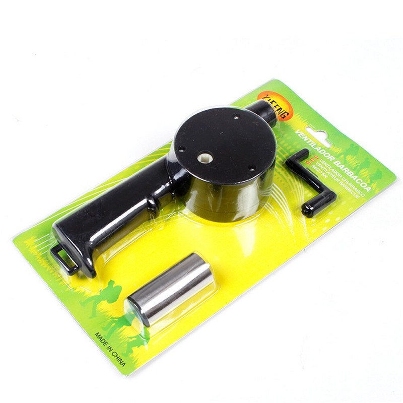 Ar roku darbināms gaisa pūtējs bārbekjū ventilators āra kempings ugunskura plēšas instrumenti piknika grils gaisa pūtējs gatavošanas piederumi