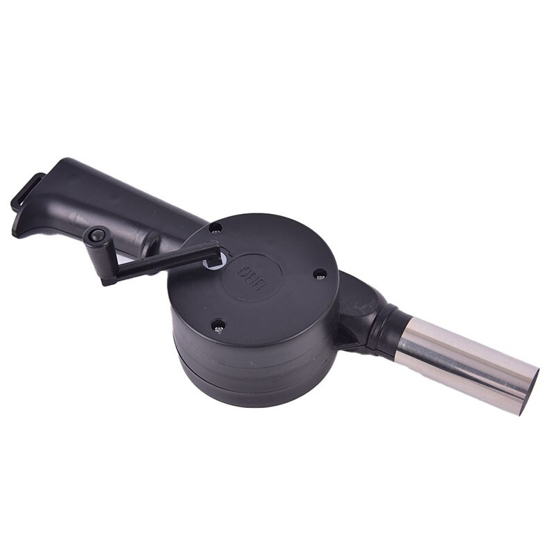 BBQ ventilators āra gatavošanas gaisa pūtējs grilēšanai uguns silfoni rokas kloķa rīks piknikam kempingam Rokas gatavošanas ventilatora rīks Jauns