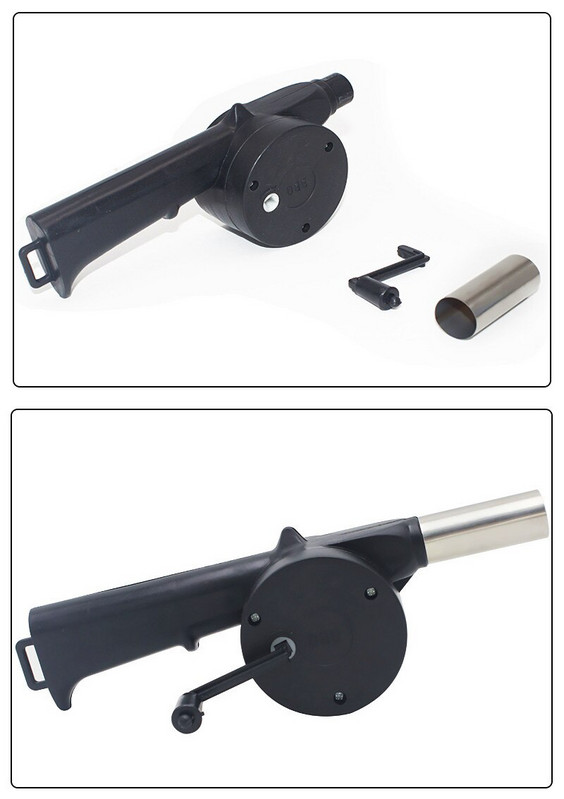 Āra bārbekjū ventilators Ar roku darbināms gaisa pūtējs Pārnēsājams grils ugunskura plēšas Instrumenti Piknika kempinga piederumi Virtuves piederumi