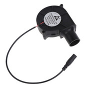 Kültéri BBQ ventilátor PWM fúvó 7530 75x75x30mm 12V 1.5A 2500R légáram 27mm-es légcsővel zöldtojás grillezéshez tűzhelyen főzéshez