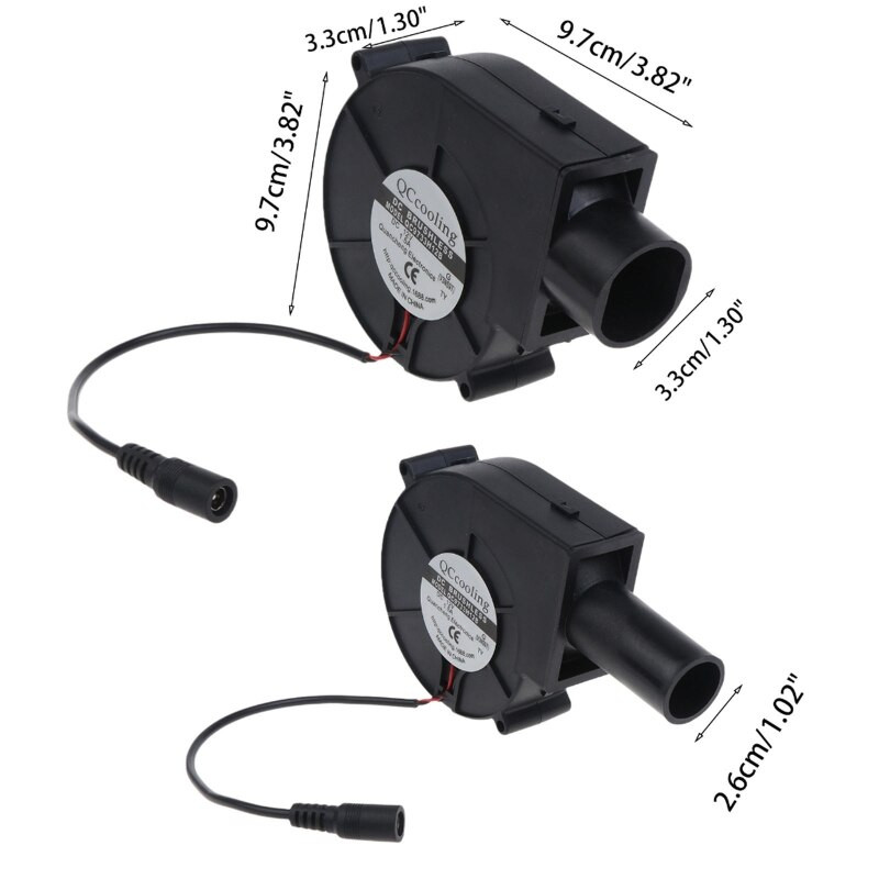 BBQ ventiliatorius kepimo pūstuvas ugnies starteris 110V 220V reguliuojamo greičio adapteris medinė krosnelė Didelio oro tūrio ventiliatoriai 4500RPM 2A Drop Shipping