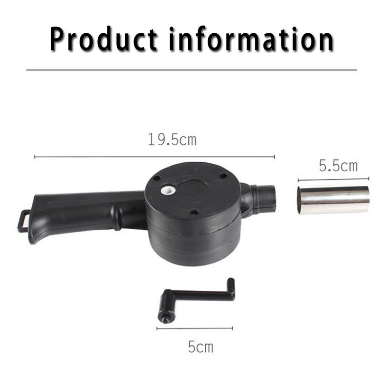 Artracyse rokas kloķa pūtēja mājsaimniecības rokasgrāmata pārnēsājams bārbekjū pūtējs mazs matu žāvētājs āra grila piederumu rīks