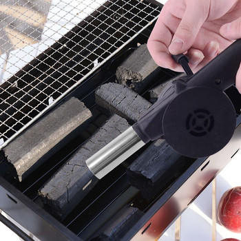 DEOUNY New Outdoor Barbecue Hand Crank Air Blower Portable Manual BBQ Grill Fire Bellows Εργαλεία για πικνίκ Κάμπινγκ μπάρμπεκιου Αξεσουάρ