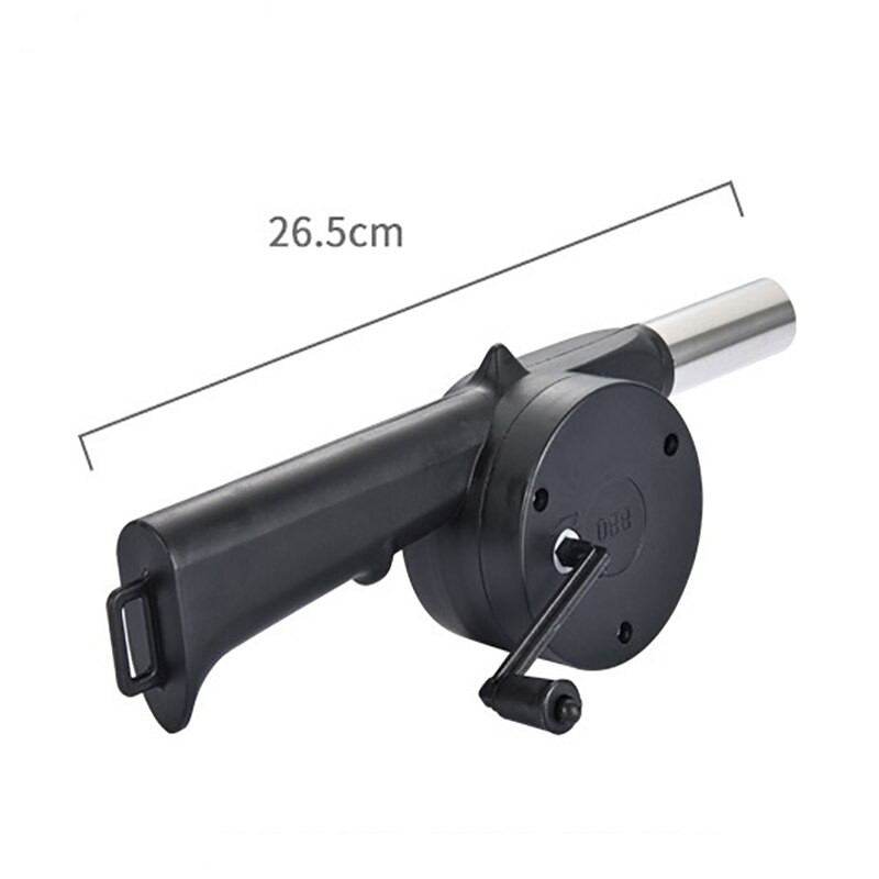 DEOUNY jauns āra bārbekjū rokas kloķa gaisa pūtējs portatīvais rokas BBQ grils uguns silfoni instrumenti piknika kempings grila piederumi