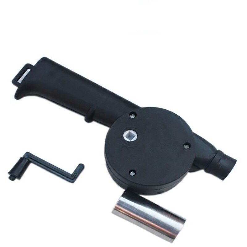 DEOUNY jauns āra bārbekjū rokas kloķa gaisa pūtējs portatīvais rokas BBQ grils uguns silfoni instrumenti piknika kempings grila piederumi