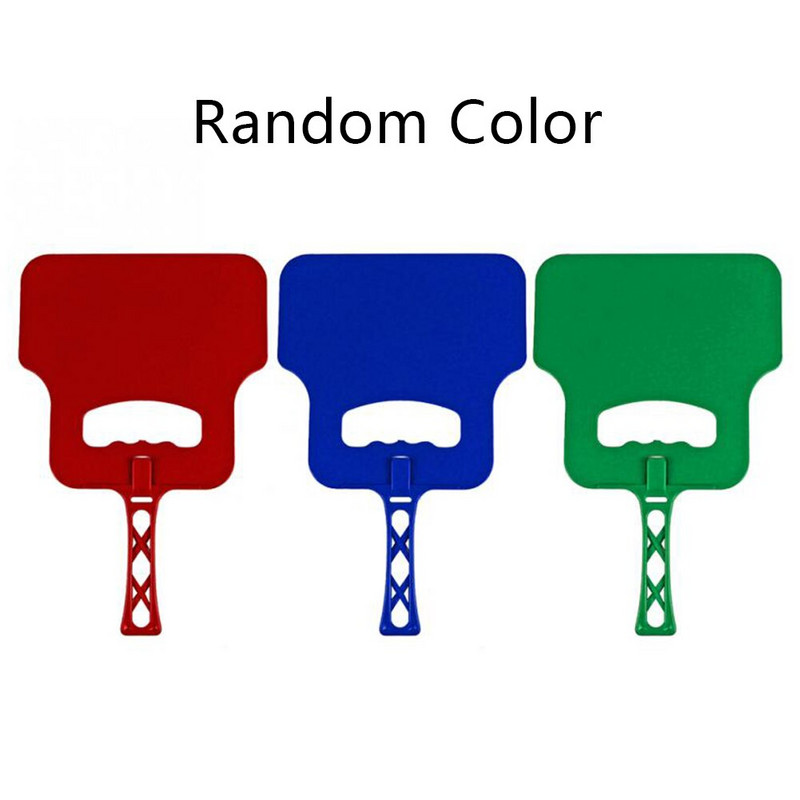 1 gab BBQ āra manuāla gatavošanas kloķa ventilatora ventilatora degšanas atbalsta rokas plastmasas bārbekjū grila grila piederumi nejaušas krāsas