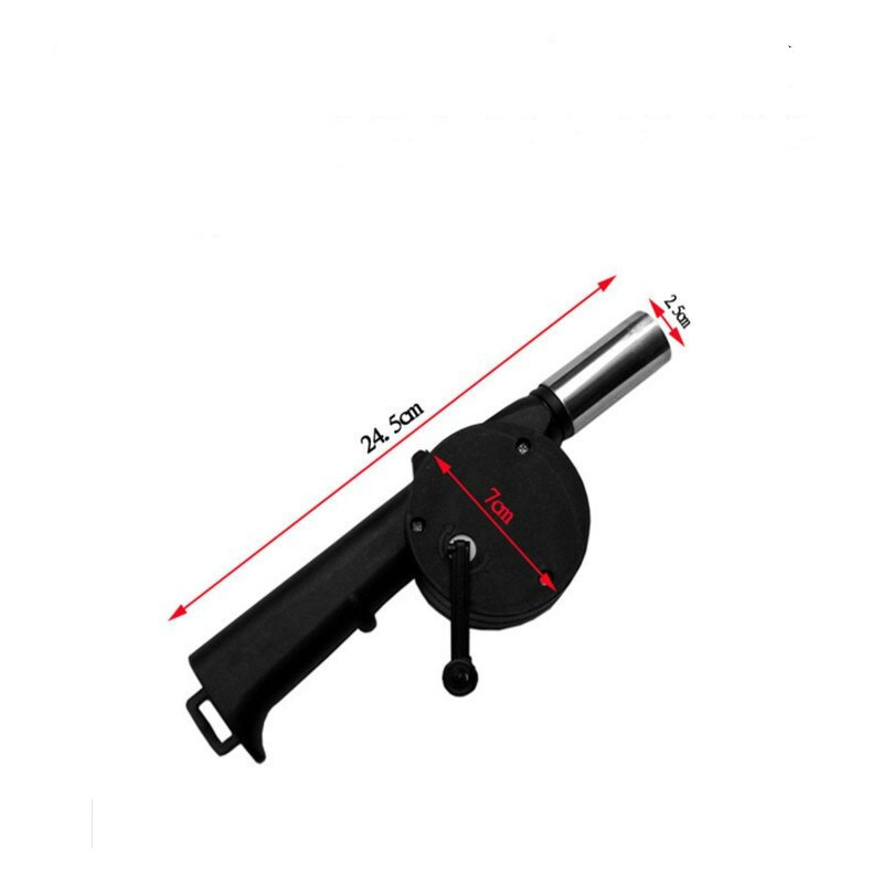 Mājsaimniecības grila pūtēji Ar roku darbināmi āra bārbekjū ventilatori pikniks kempings gatavošana grils uguns plēšas manuāls gaisa pūtējs matu žāvētājs