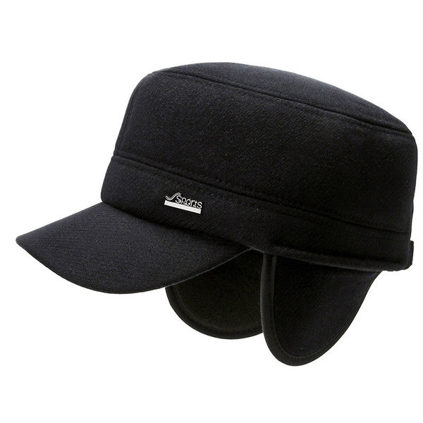 Vīriešu ikdienas cepure ar vizieri un metāla elementu