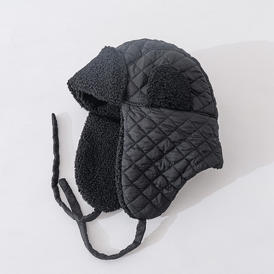 Νέο μοτίβο χειμωνιάτικο καπέλο με κορδόνια για άνδρες