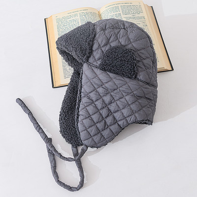 Νέο μοτίβο χειμωνιάτικο καπέλο με κορδόνια για άνδρες