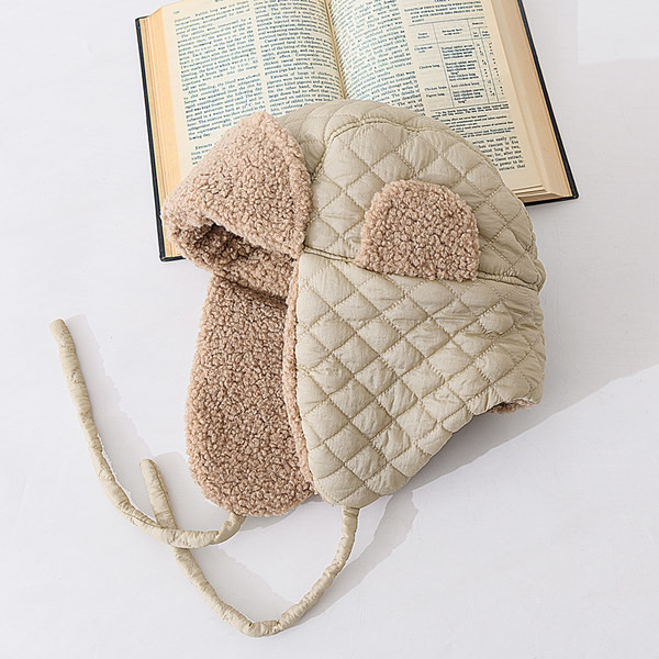 Νέο μοτίβο χειμωνιάτικο καπέλο με κορδόνια για άνδρες