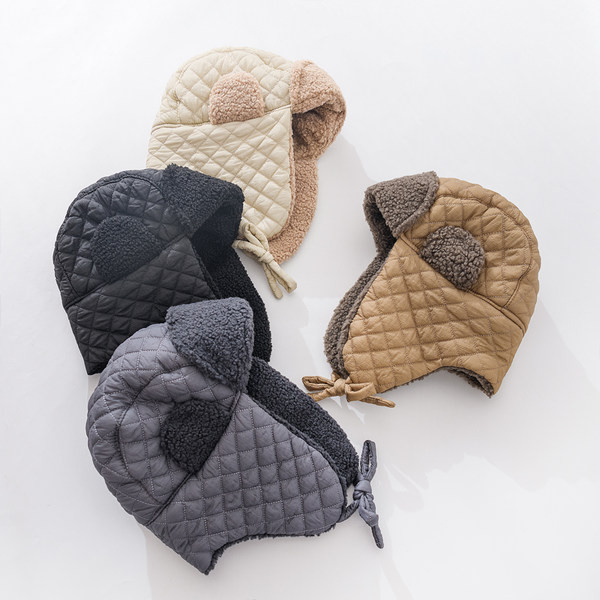 Νέο μοτίβο χειμωνιάτικο καπέλο με κορδόνια για άνδρες