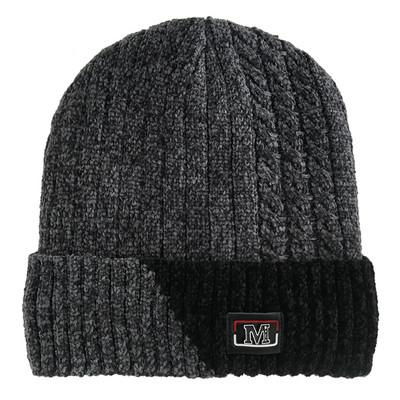 Vīriešu logotipa adīta cepure