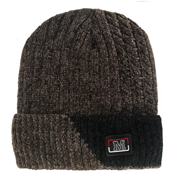 Vīriešu logotipa adīta cepure