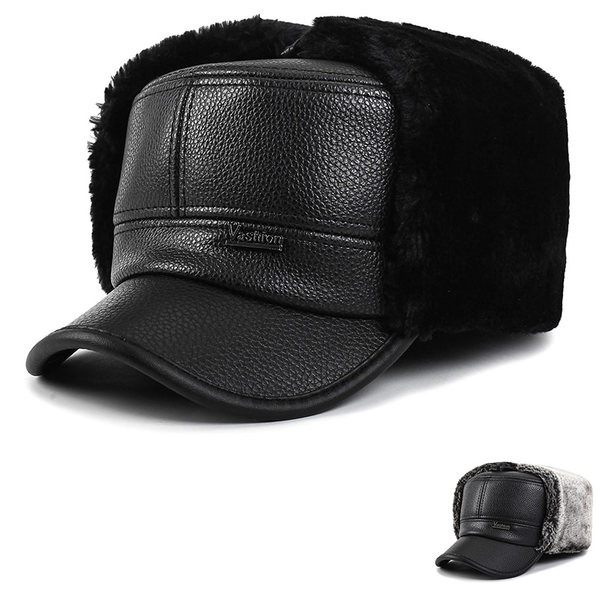 Μοντέρνο ανδρικό καπέλο με γείσο και χνούδι