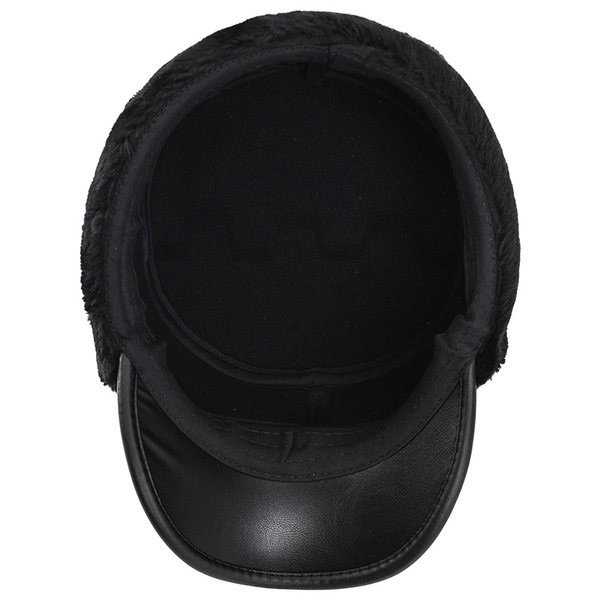 Μοντέρνο ανδρικό καπέλο με γείσο και χνούδι