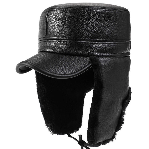 Μοντέρνο ανδρικό καπέλο με γείσο και χνούδι