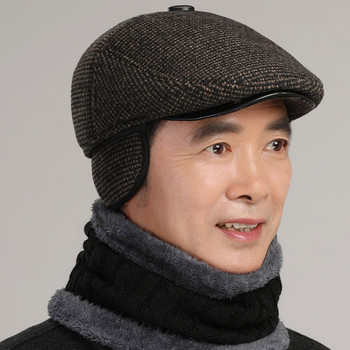 Зимна мъжка шапка ретро модел