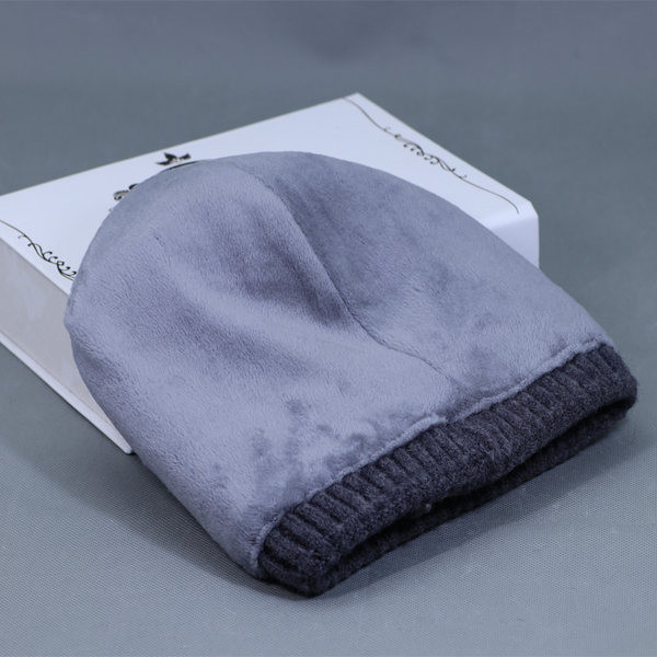 Σετ καπέλο και κασκόλ με χοντρή βελούδινη επένδυση