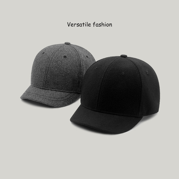 Vīriešu vienkrāsaina beisbola cepure ar pīķi