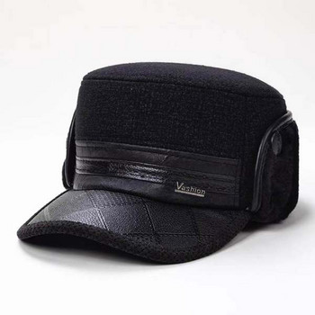 Νέο μοντέλο ανδρικό καπέλο με γείσο σε μαύρο χρώμα