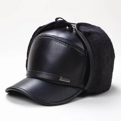 Jauna modeļa vīriešu cepure ar vizieri melnā krāsā