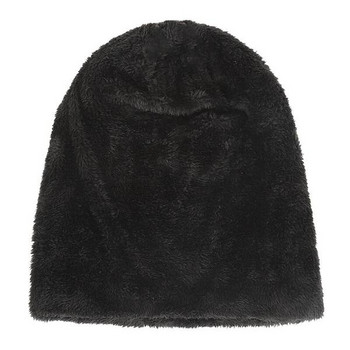 Χειμερινό ανδρικό καπέλο με φόδρα και κασκόλ