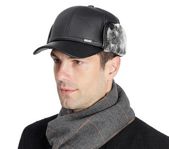 Vīriešu eko ādas cepure