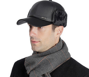 Vīriešu eko ādas cepure