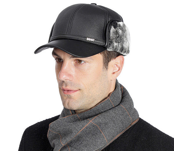 Vīriešu eko ādas cepure