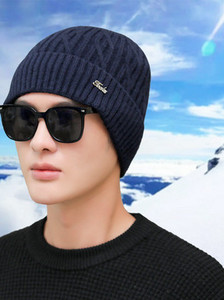 Ziemas vīriešu cepure ar uzrakstu