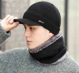 Χειμερινό ανδρικό καπέλο με κοντό γείσο
