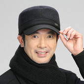 Vīriešu ziemas cepure ar vizieri ikdienas modelis