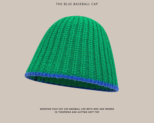 Vīriešu adīta cepure vairākās krāsās