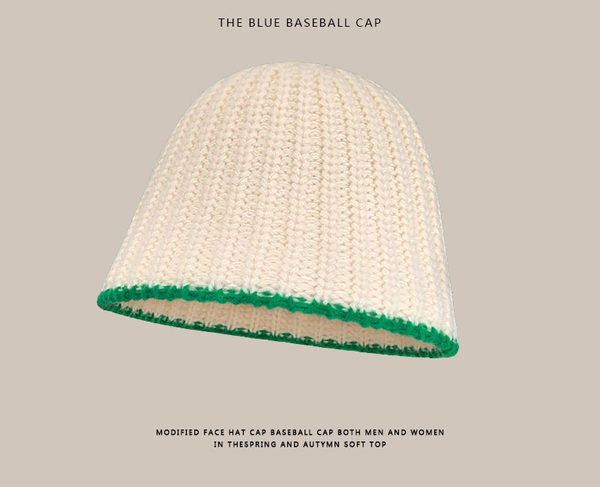 Vīriešu adīta cepure vairākās krāsās