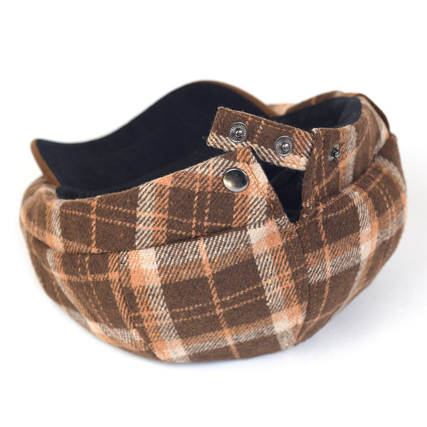 Retro vīriešu cepures rūtains raksts ar vizieri