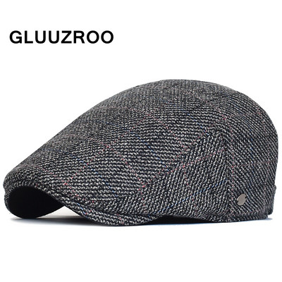 Vīriešu moderna retro cepure vairākās krāsās