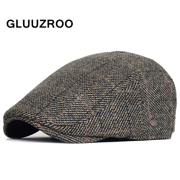 Vīriešu moderna retro cepure vairākās krāsās