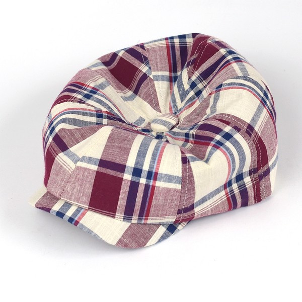 Vīriešu rūtainā cepure ar pīķi