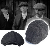 Moderna vīriešu beretes cepure ar vizieri