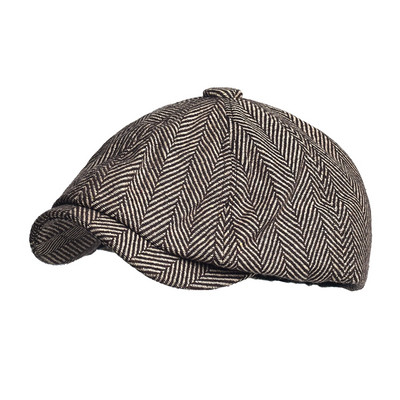 Moderna vīriešu beretes cepure ar vizieri