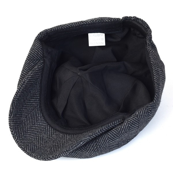 Moderna vīriešu beretes cepure ar vizieri