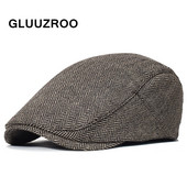 Kolmes värvitoonis meeste retromüts