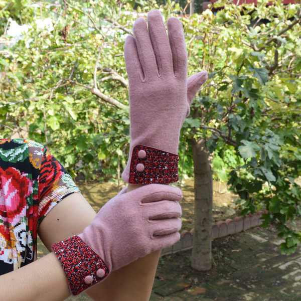 Sieviešu ziemas cimdi ar apdruku