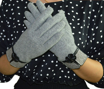 Дамски зимни ръкавици в два цвята 