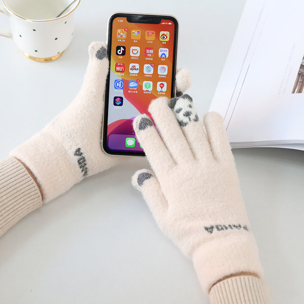 Sieviešu ikdienas cimdi ar apdruku